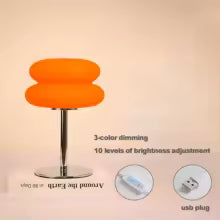 Lampe de Chevet Crémeuse USB Gradation Tricolore