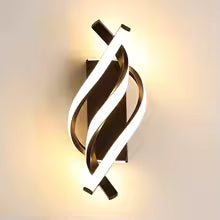 Applique Murale LED Spirale Incurvée Design Moderne
