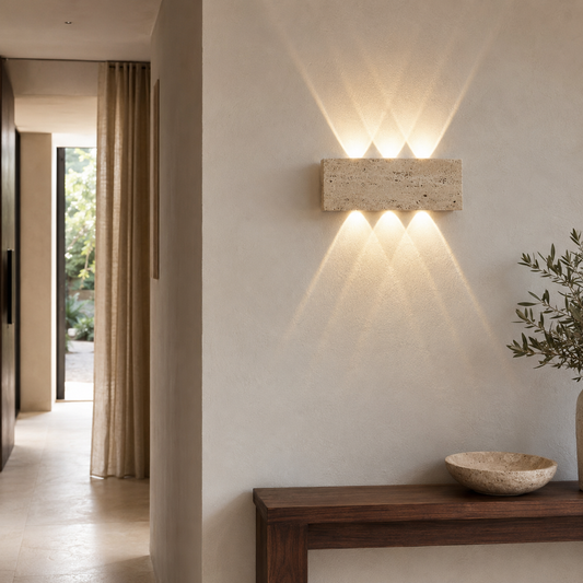 Applique Murale LED Wabi Sabi Étanche IP65 – Design Naturel & Moderne
