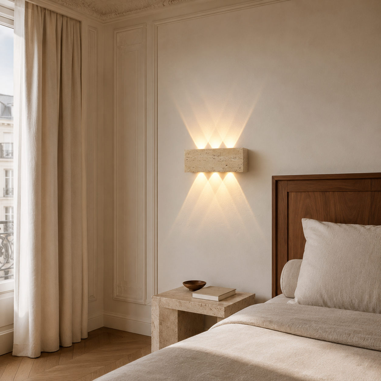 Applique Murale LED Wabi Sabi Étanche IP65 – Design Naturel & Moderne