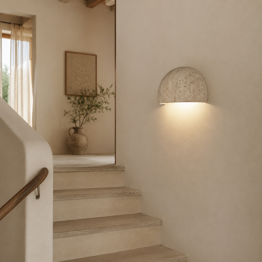 Applique Murale Wabi Sabi en Pierre Naturelle – Design Authentique & Élégant
