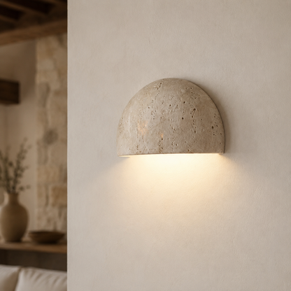 Applique Murale Wabi Sabi en Pierre Naturelle – Design Authentique & Élégant