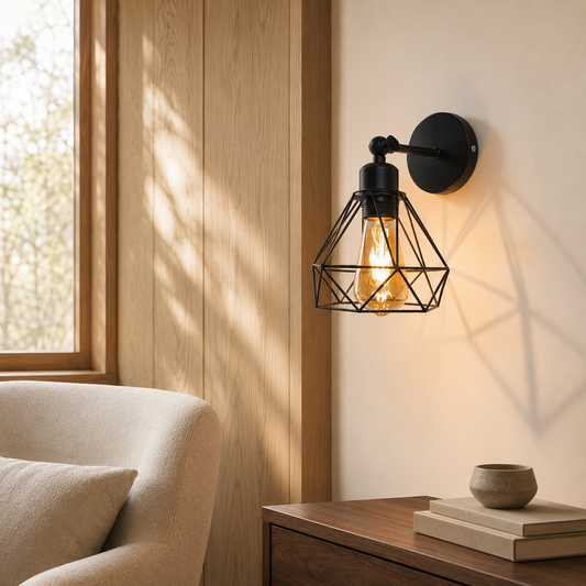 Applique Murale Noire Orientable – Design Moderne & Élégant