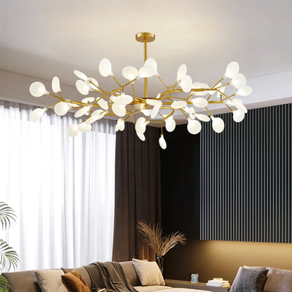 Lustre Plafonnier LED Doré Style Nordique