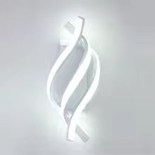 Applique Murale LED Spirale Incurvée Design Moderne