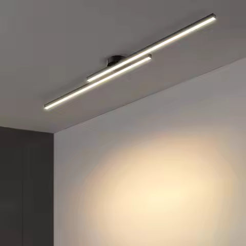 Plafonnier LED Design Moderne en Aluminium - Luminaire Intérieur pour Couloir, Balcon, Bureau