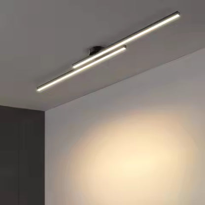Plafonnier LED Design Moderne en Aluminium - Luminaire Intérieur pour Couloir, Balcon, Bureau
