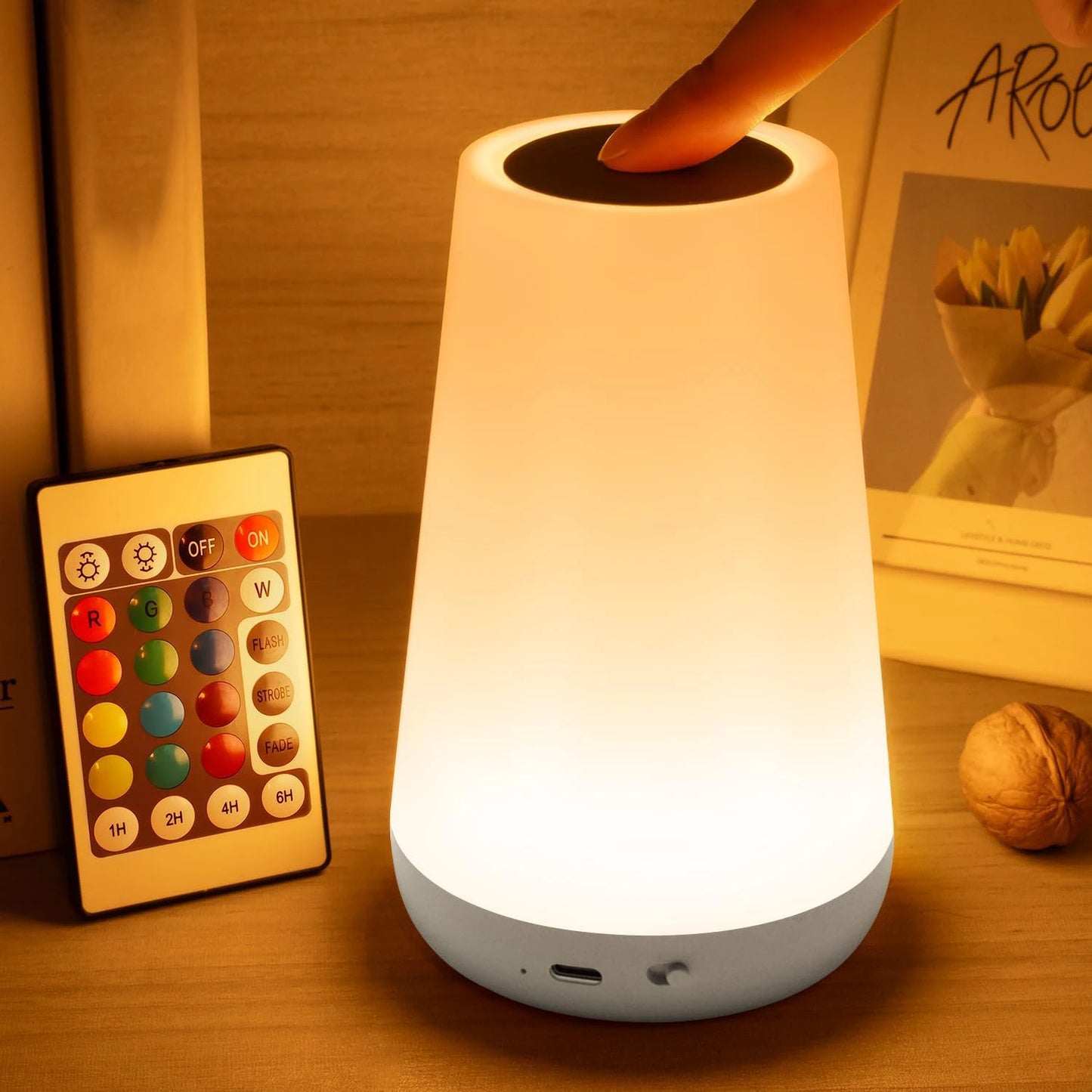 Lampe Chevet LED Tactile RGB Rechargeable