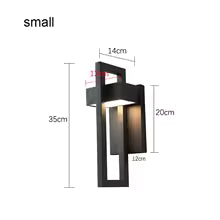 Applique Murale Extérieure Vintage Noire LED