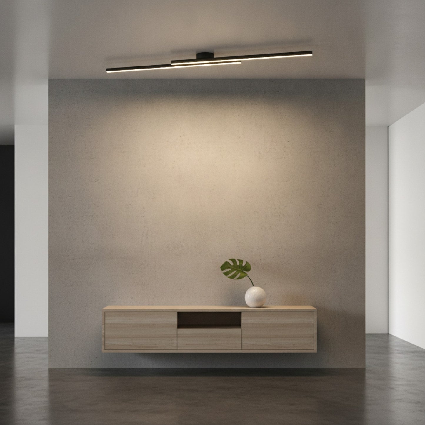 Plafonnier LED Design Moderne en Aluminium - Luminaire Intérieur pour Couloir, Balcon, Bureau