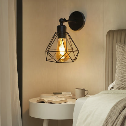 Applique Murale Noire Moderne à Bras Oscillant - Lampe de Chevet E27 pour Salon et Chambre