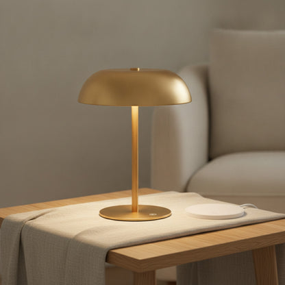 Lampe de Chevet Champignon LED Rechargeable - 3 Couleurs Tactiles Intensité Variable