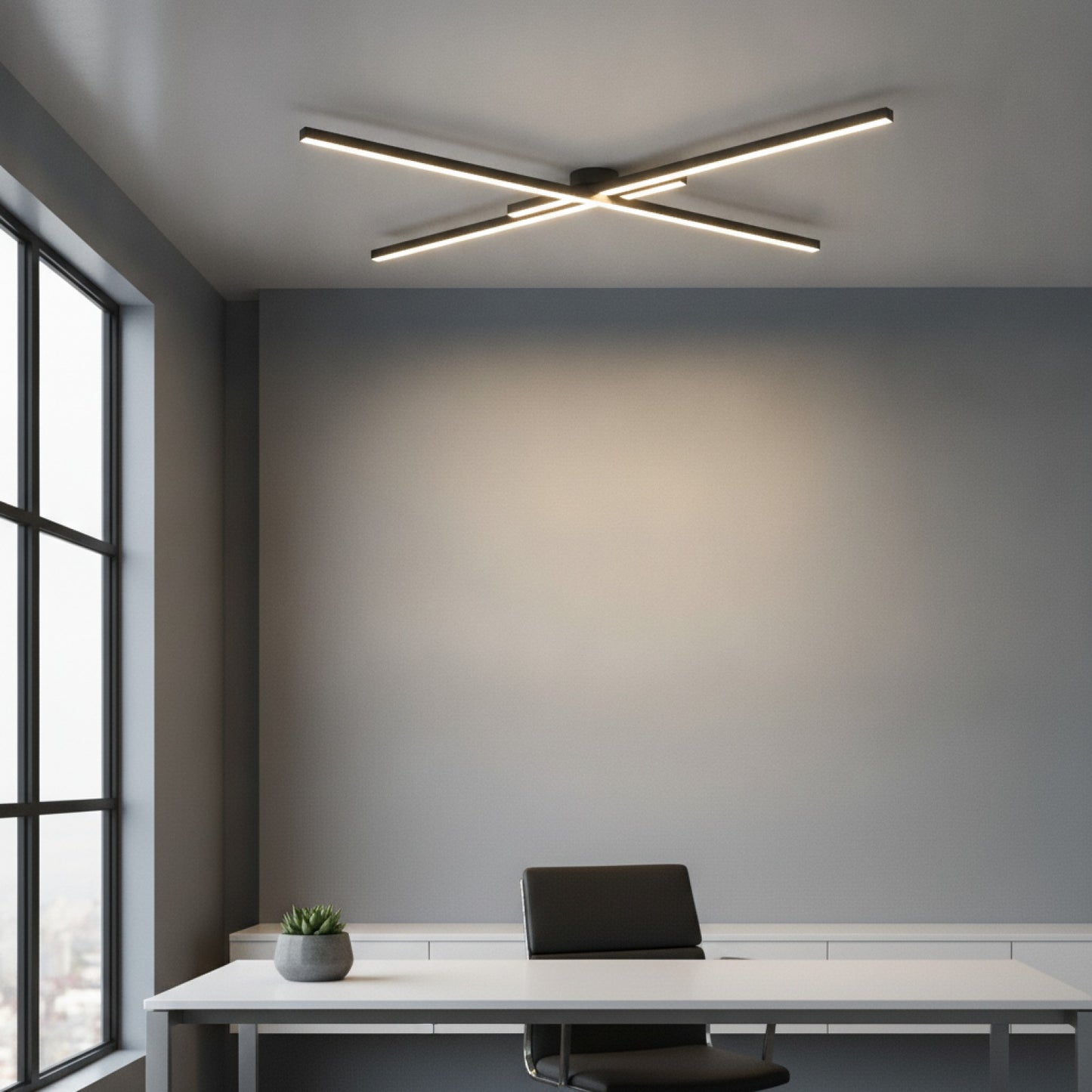 Plafonnier LED Design Moderne en Aluminium - Luminaire Intérieur pour Couloir, Balcon, Bureau