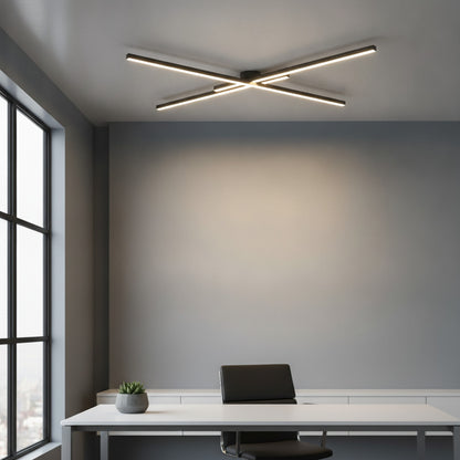 Plafonnier LED Design Moderne en Aluminium - Luminaire Intérieur pour Couloir, Balcon, Bureau