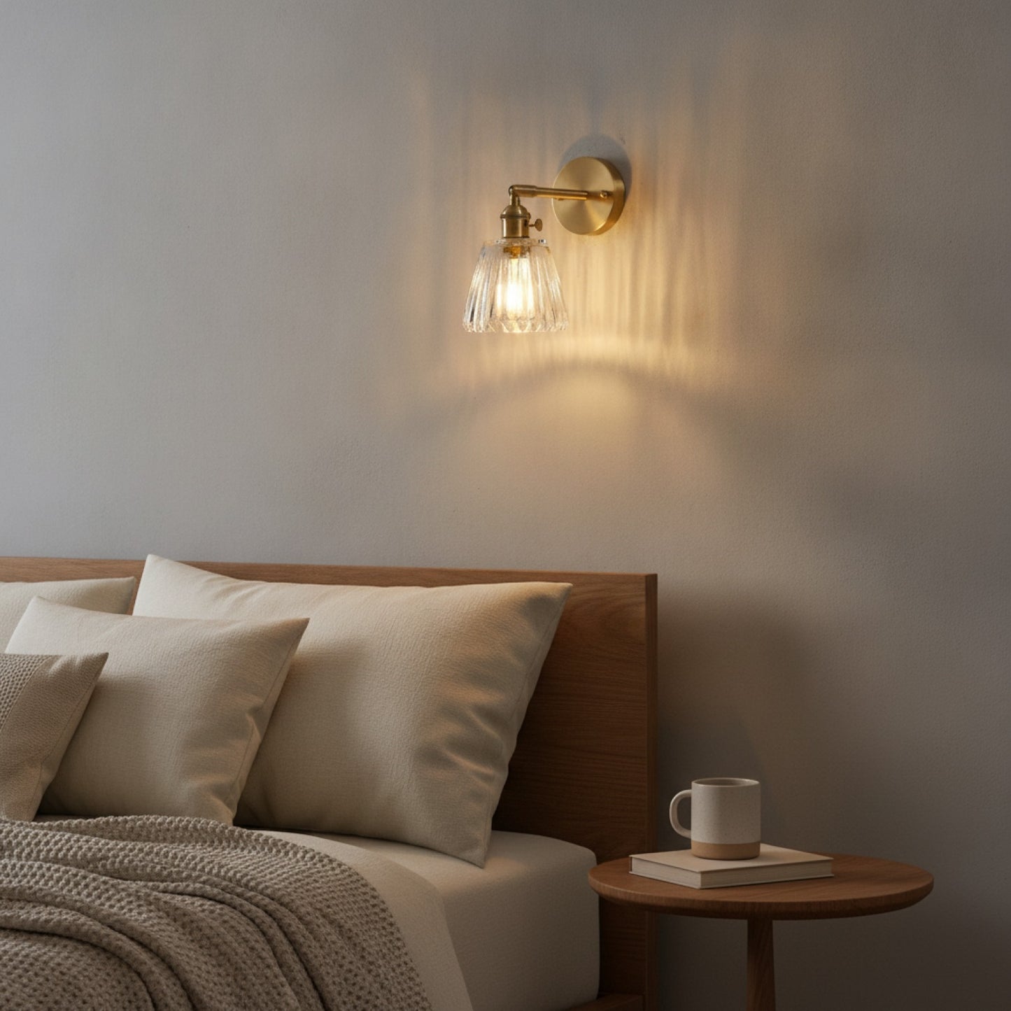 Applique Murale Nordique en Laiton et Verre - Luminaire Design pour Salon et Chambre