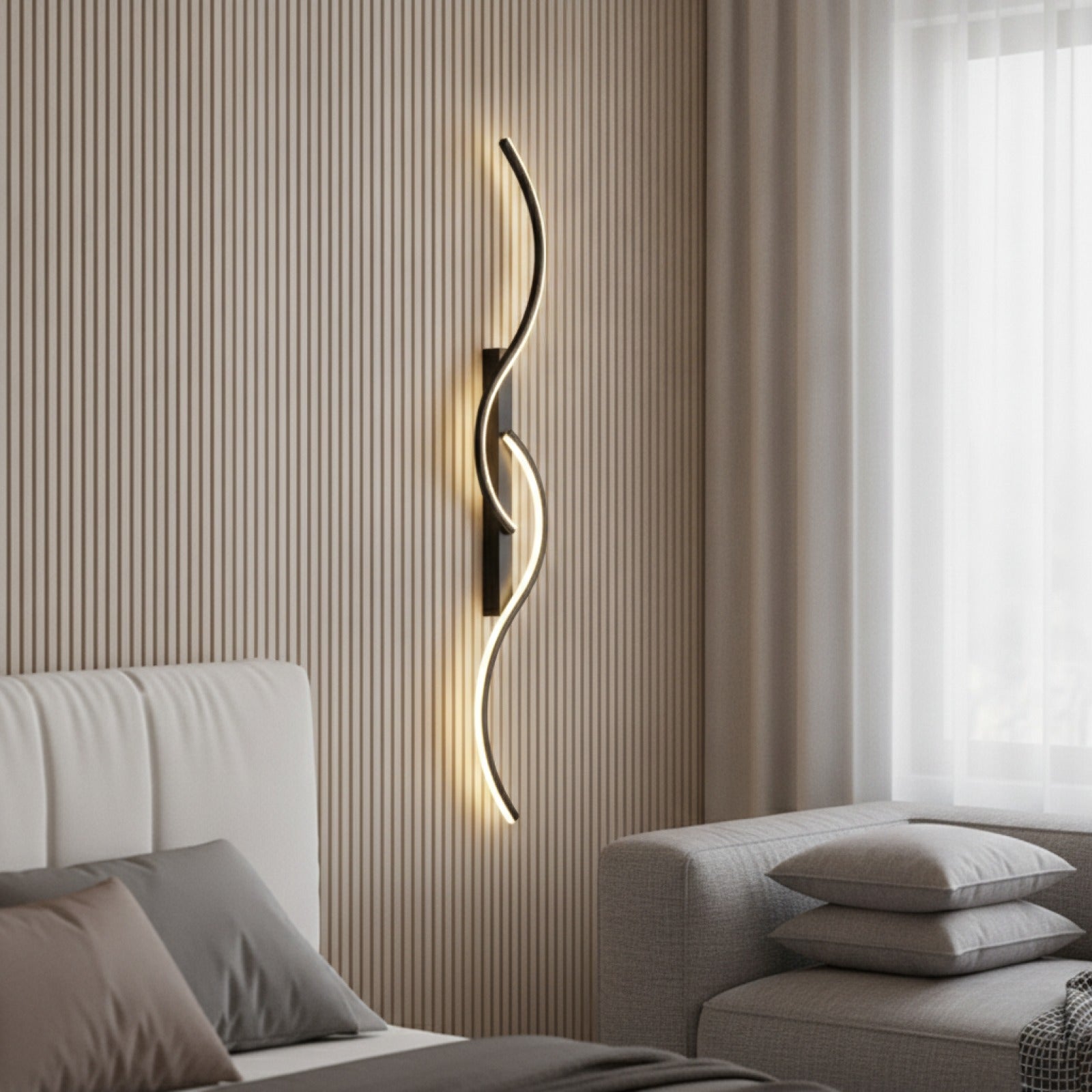 Applique Murale LED Moderne Minimaliste - Éclairage Longue Bande pour Chevet, Salon et Canapé