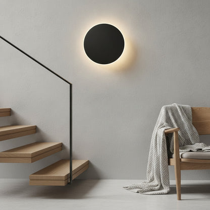 Lampe Murale LED Circulaire en Aluminium - Luminaire Moderne pour Salon et Escalier