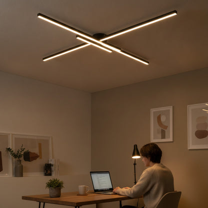 Plafonnier LED Design Moderne en Aluminium - Luminaire Intérieur pour Couloir, Balcon, Bureau