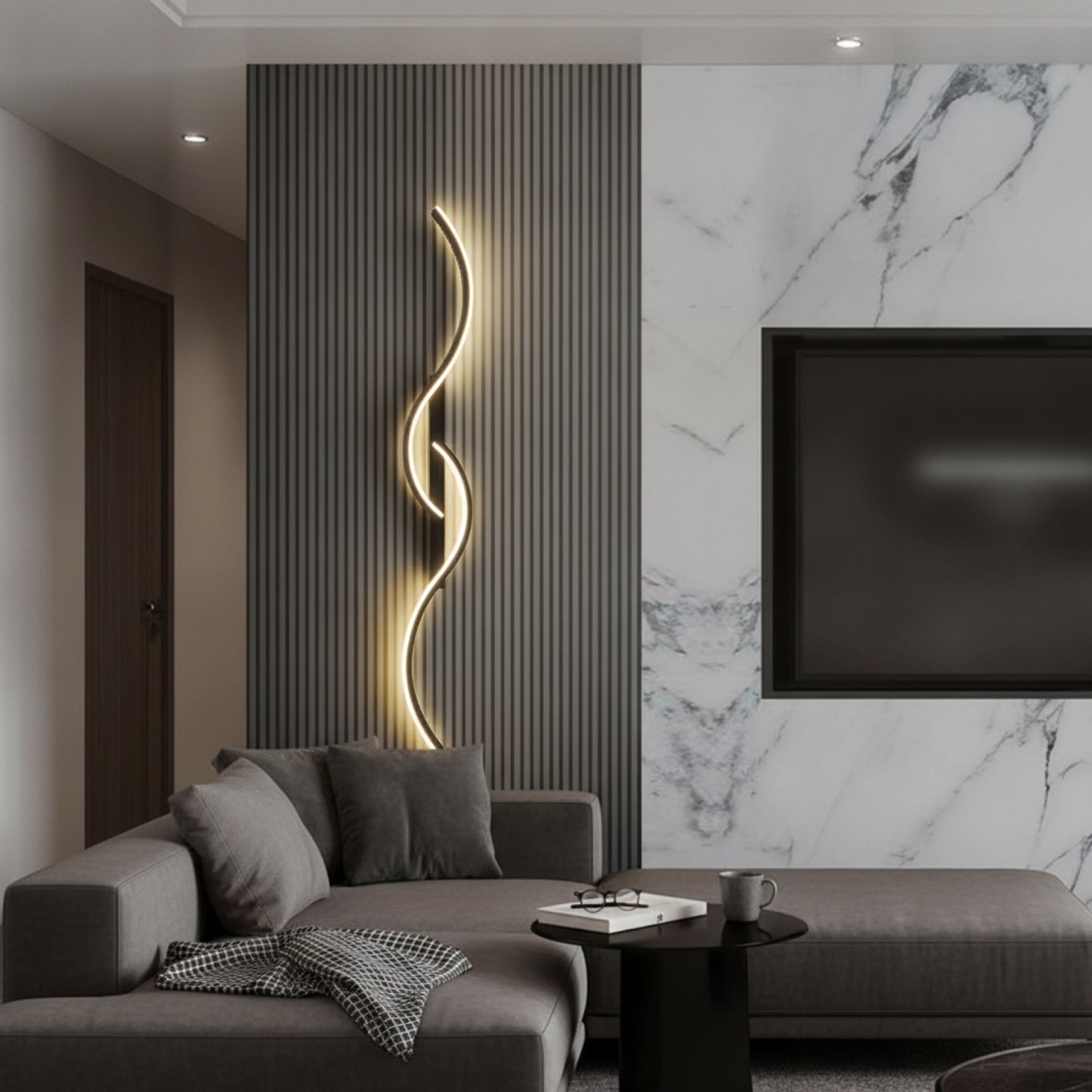 Applique Murale LED Moderne Minimaliste - Éclairage Longue Bande pour Chevet, Salon et Canapé