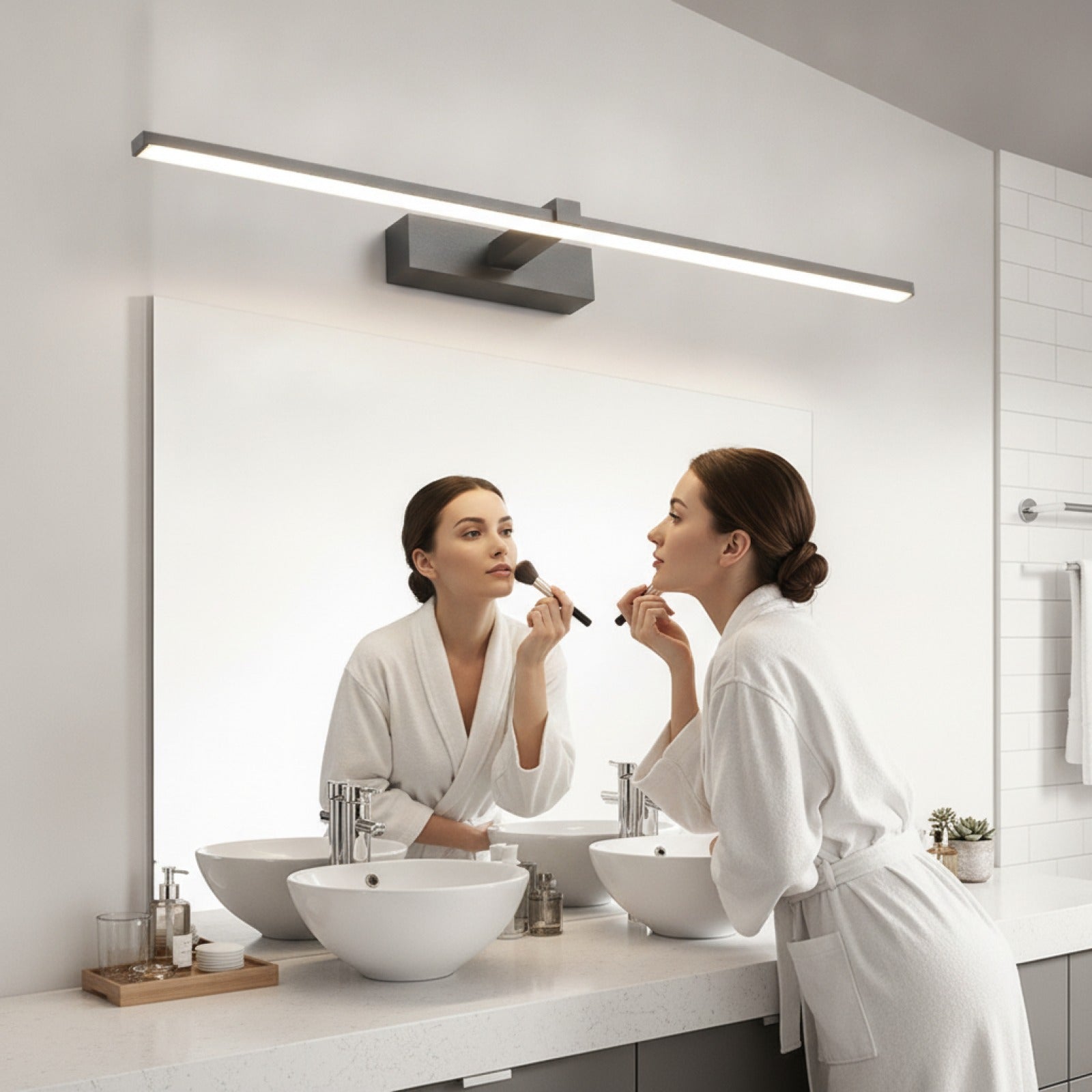Applique Murale LED Moderne pour Salle de Bain - Éclairage Design Aluminium
