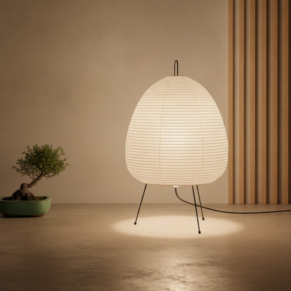 Lampe de Table Design Japonais Akari en Papier de Riz - Décoration Salon & Chambre