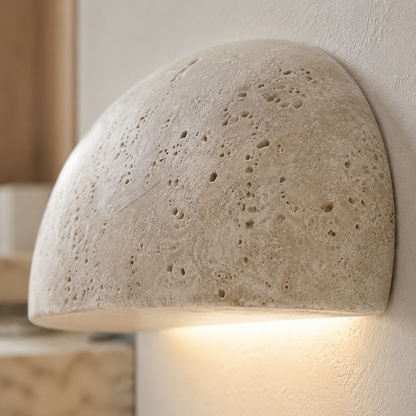 Applique Murale Wabi Sabi en Pierre Naturelle – Design Authentique & Élégant