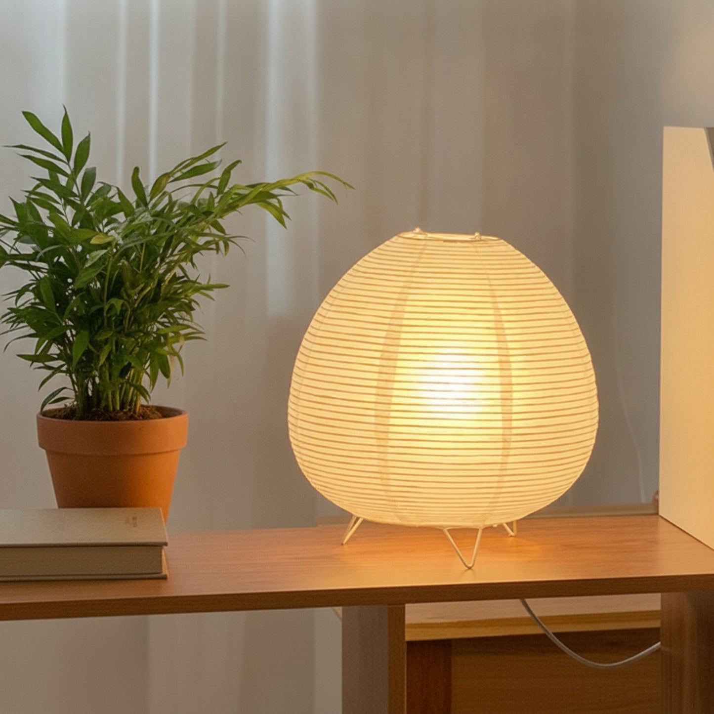 Lampe de Table LED Nordique Style Wine-Sabi pour Chevet, Salon et Bureau