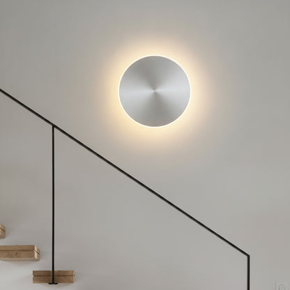 Lampe Murale LED Circulaire en Aluminium - Luminaire Moderne pour Salon et Escalier