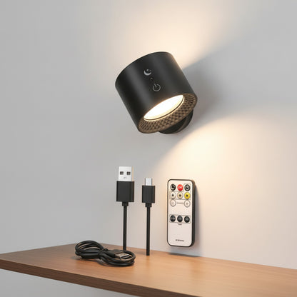 Lampe Murale LED Rechargeable USB - Sans Fil, Tactile et Rotative 360°