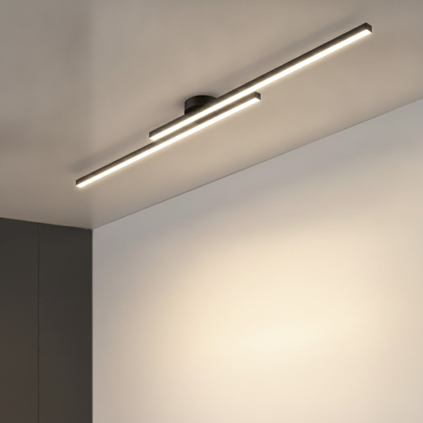 Plafonnier LED Design Moderne en Aluminium - Luminaire Intérieur pour Couloir, Balcon, Bureau