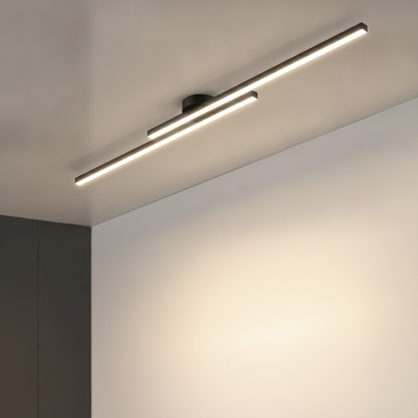 Plafonnier LED Design Moderne en Aluminium - Luminaire Intérieur pour Couloir, Balcon, Bureau