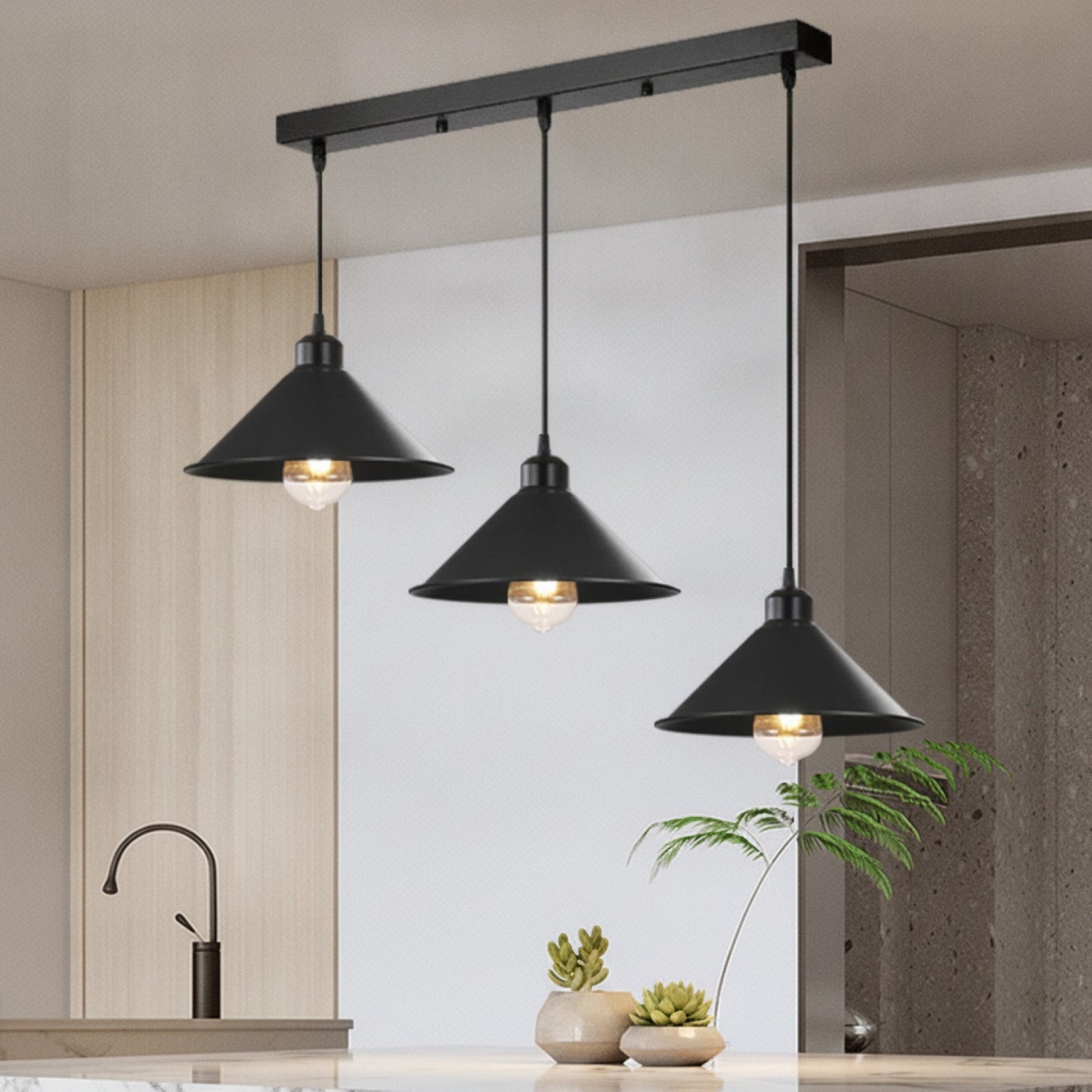 Lustre Industriel Rétro Minimaliste E27