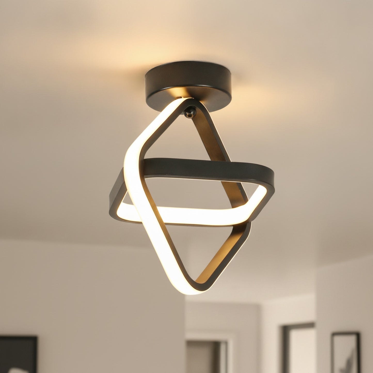 Plafonnier LED Carré 24W Blanc Chaud