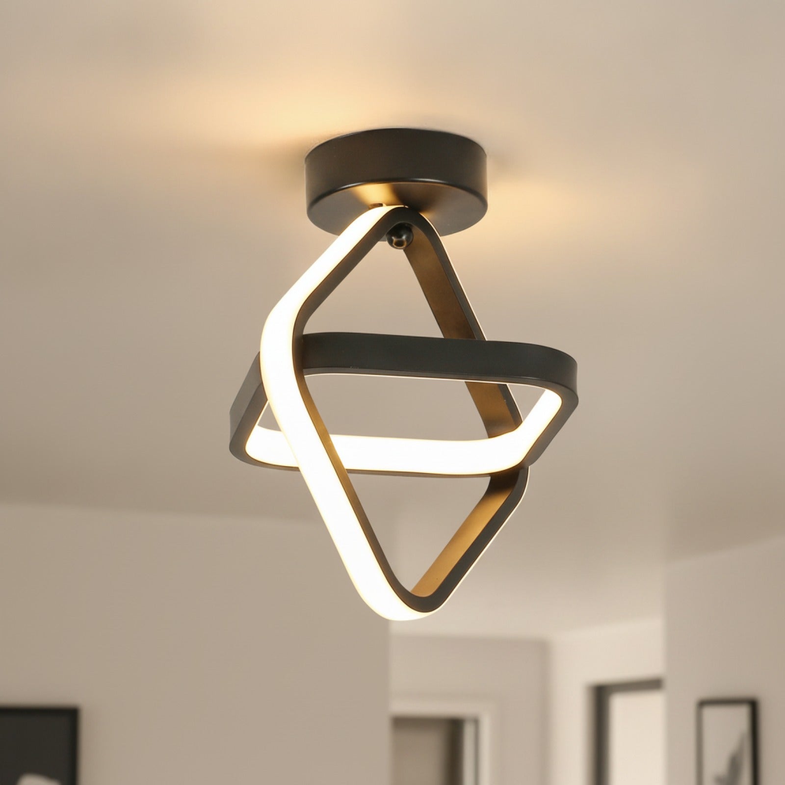 Plafonnier LED Carré 24W Blanc Chaud